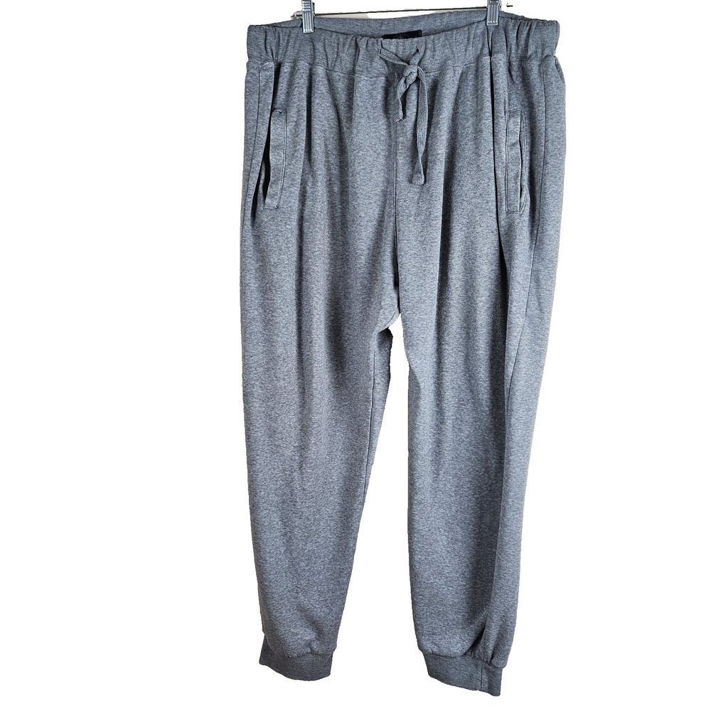 Across The Pond Sweat Pants 3XL heather gray Signature line Mens fleece Jogger